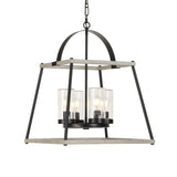 Edgecomb 4 Light Indoor-Outdoor Pendant Black / Gray - Gray / Black by Uttermost - View 1