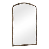 Hammered Arch Arch Mirror Nickel - Dark Gray by Uttermost - View 3