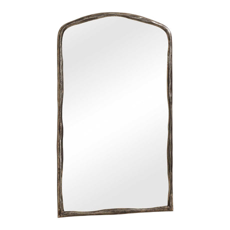 Hammered Arch Arch Mirror Nickel - Dark Gray by Uttermost - View 3