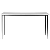 Nightfall Marble Console Table - White / Black by Uttermost - View 1