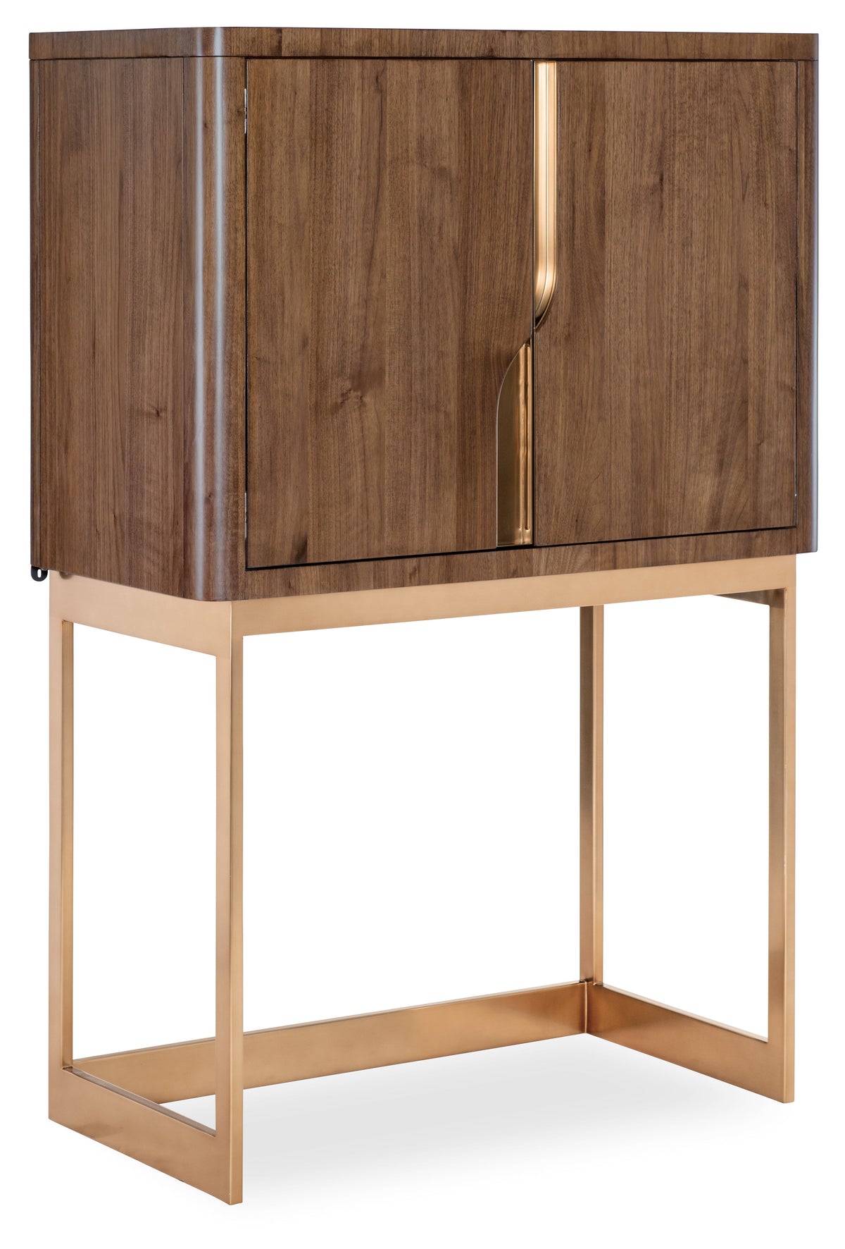 Eleana Bar On Stand Medium Wood / Gold - Dark Brown / Gold by Hooker Furniture - View 1