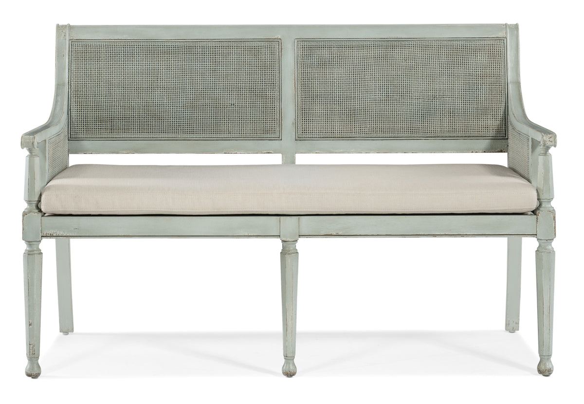 Charleston Bench - Light Blue / Beige by Hooker Furniture - View 9