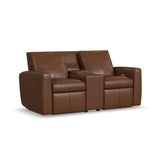 Aria Power Reclining Loveseat With Console - Sedona | Flexsteel
