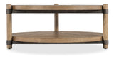 Vineyard Row 44" Round Coffee Table - Light Brown by Hooker Furniture - View 1