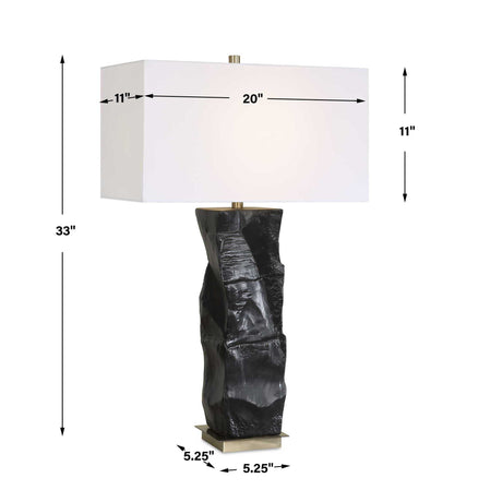 Altaria Table Lamp - Black by Uttermost - View 10