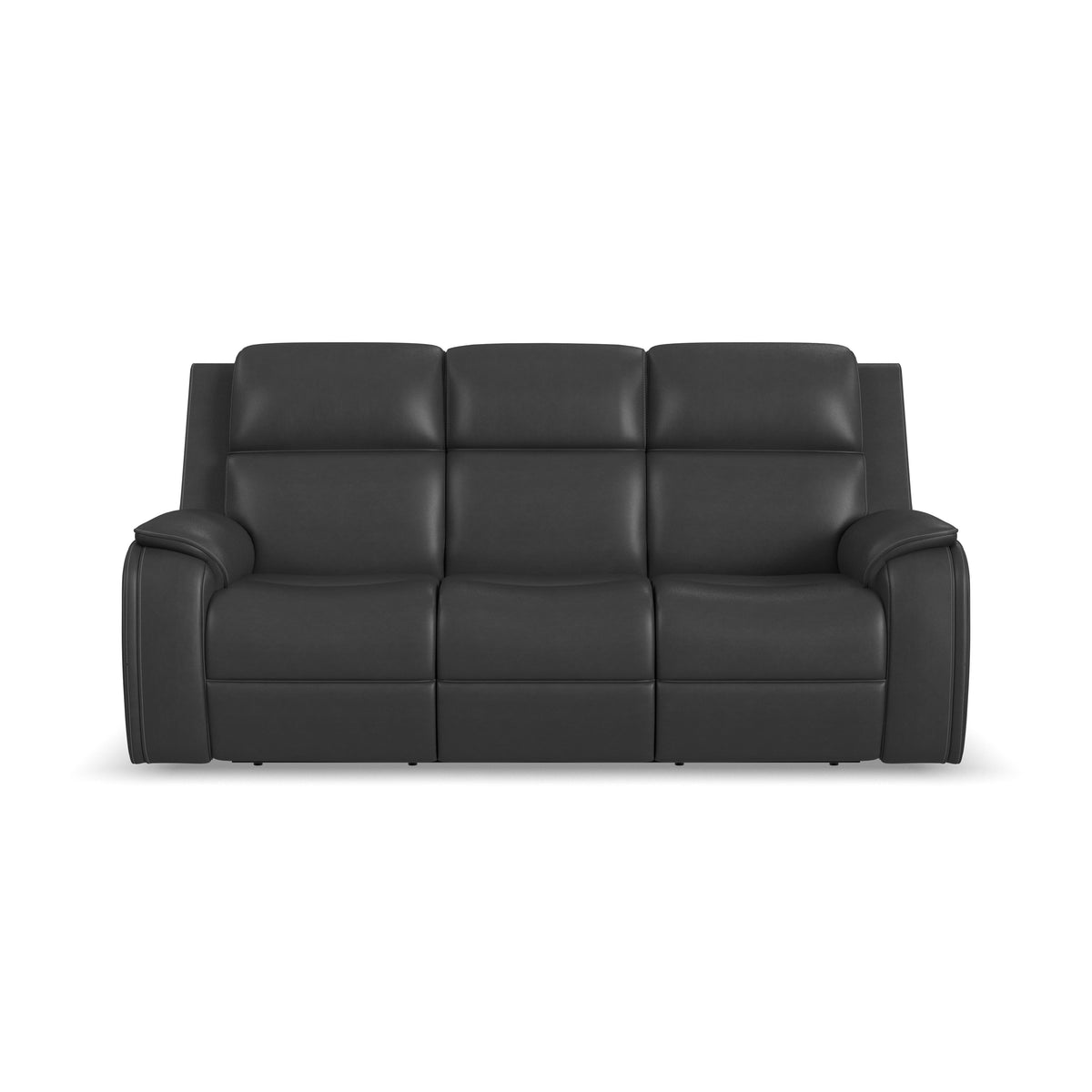 Ziggy Power Reclining Sofa With Power Headrest, Lumbar, Heat & Massage - Iron | Flexsteel