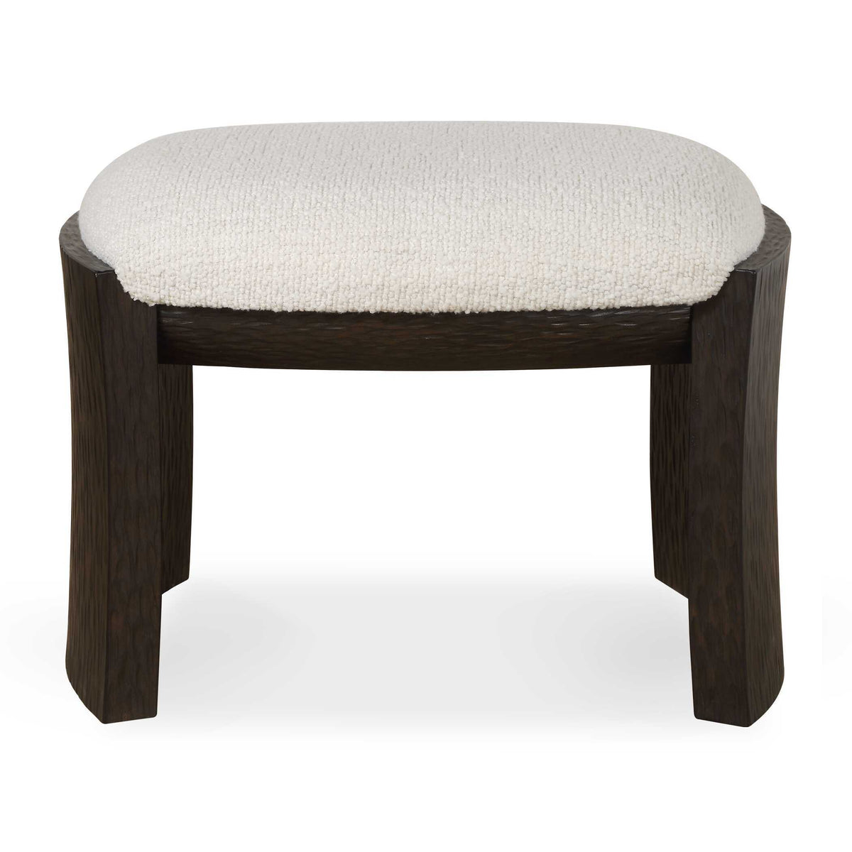 Port Small Bench Walnut / White - White / Dark Brown by Uttermost - View 1