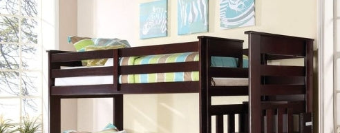 Allentown Espresso Finish Twin/Twin Bunk Bed W/Trundle & Storage - sold by Home Elegance USA
