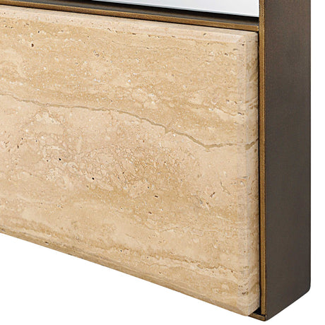 Russo Oversized Modern Mirror - Light Brown by Uttermost - View 5