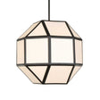Hoi An 4 Light Geometric Chandelier - Black by Uttermost - View 1