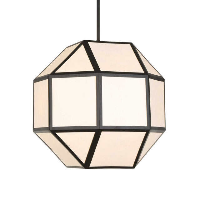 Hoi An 4 Light Geometric Chandelier - Black by Uttermost - View 1