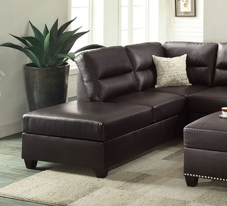 3-PC SECTIONAL in Espresso - sold by Home Elegance USA