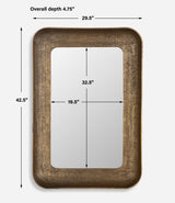 Alvaro Antique Brass Mirror - Bronze by Uttermost - View 7