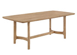 Modern 1pc Rectangular Table Light Brown Beige Finish Softly Rounded Corners Wooden Dining Room Furniture