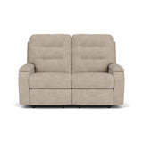Kerrie Transitional Fabric Reclining Loveseat | Flexsteel