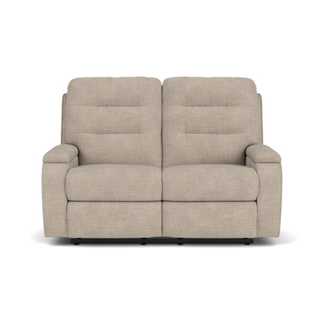 Kerrie Transitional Fabric Reclining Loveseat | Flexsteel