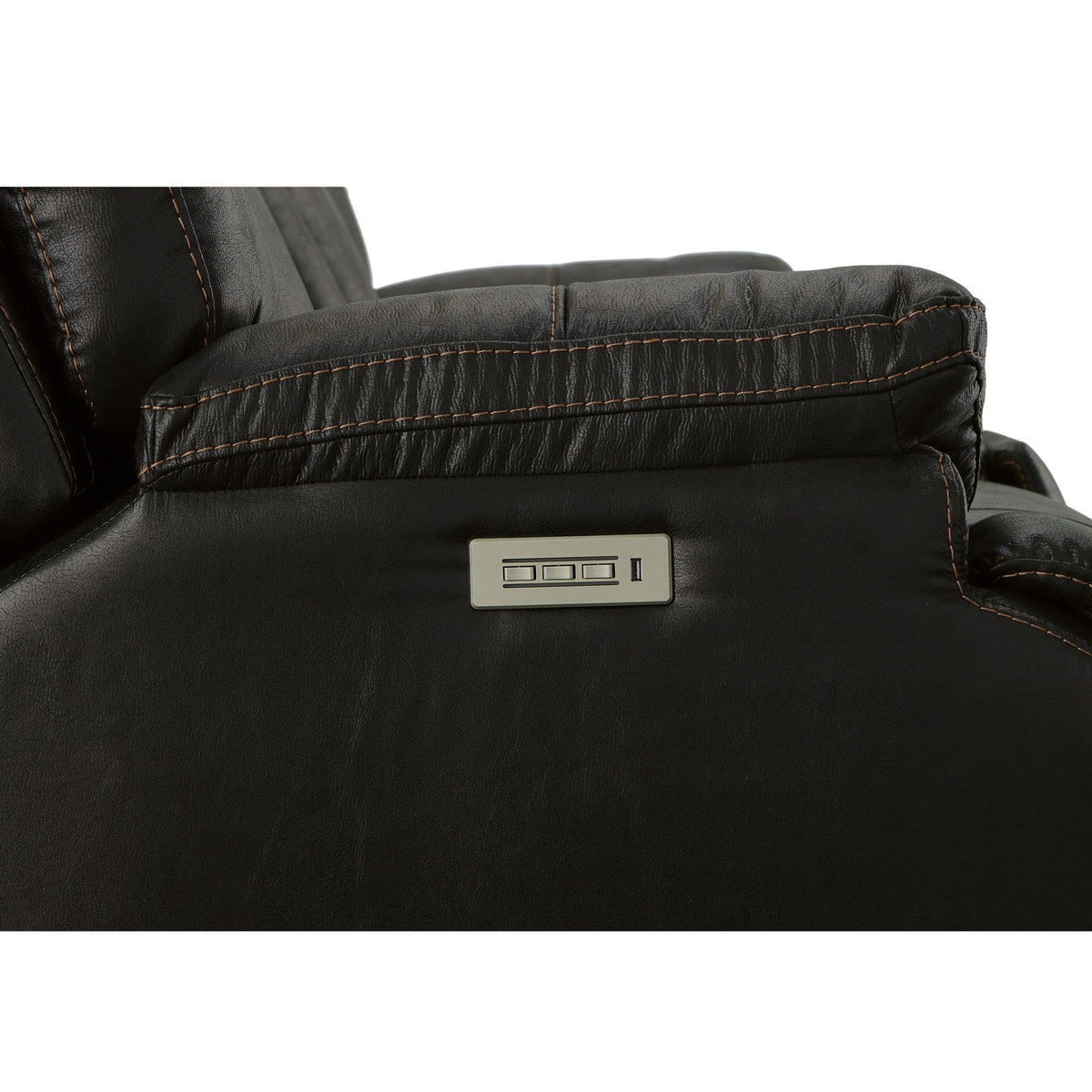 Clive Power Reclining Loveseat With Console, Power Headrests & Lumbar - Peppercorn | Flexsteel