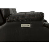 Clive Power Reclining Loveseat With Console, Power Headrests & Lumbar - Peppercorn | Flexsteel