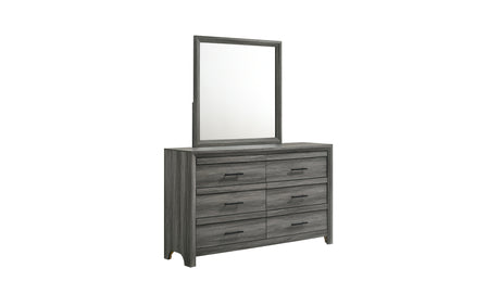 Denver Modern Style 4 Pc Queen Bedroom Set Made with Wood in Gray(NJ INVENTORY) - sold by Home Elegance USA