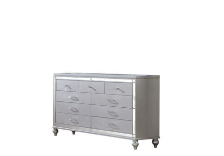 STERLING King 4 PC LED Bedroom set made with Wood in Silver(CA INVENTORY) - sold by Home Elegance USA