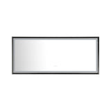 88 in. W x 38 in. H Super Bright Led Bathroom Mirror with Lights, Metal Frame Mirror Wall Mounted Lighted Vanity Mirrors for Wall, Anti Fog Dimmable Led Mirror for Makeup, Horizontal/Verti - W127290279 - image - 4