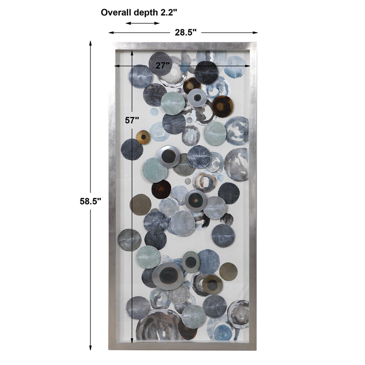 Kella Modern Shadow Box - Blue / Dark Brown by Uttermost - View 8