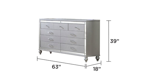 LIZZELLE Upholstery Wooden King 4 PC Bedroom set with Ambient lighting in Gray Velvet Finish(CA INVENTORY) - sold by Home Elegance USA