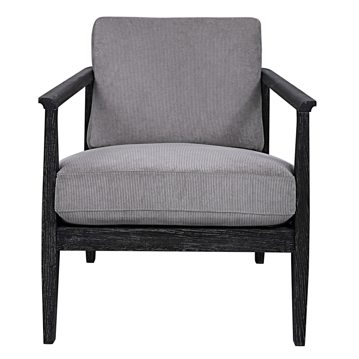 Brunei Modern Accent Chair - Light Gray by Uttermost - View 1