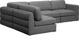 Beckham - Modular Sectional 4 Piece - Gray - Fabric | Home Elegance USA