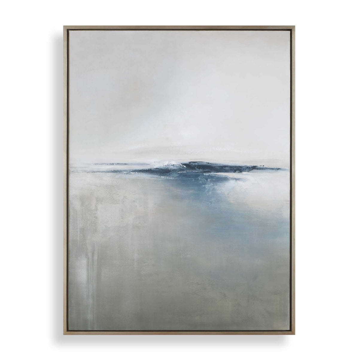 Above The Waterline Abstract Painting - Blue / Gray by Uttermost - View 1