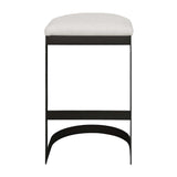 Maude Outdoor Bar Stool - White / Black by Uttermost - View 4