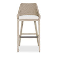 Paloma Outdoor Wicker Bar Stool Gray / White - Light Brown / White by Uttermost - View 1