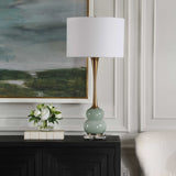 Sanctuary Green Gray Table Lamp by Uttermost - View 3