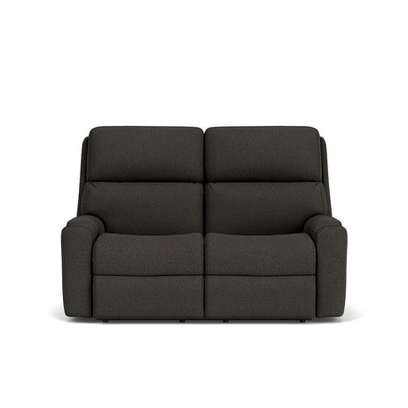 Rio Transitional Fabric Reclining Loveseat | Flexsteel