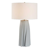 Cover Up Sculpted Table Lamp Blue / Silver - Light Blue by Uttermost - View 1