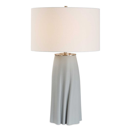 Cover Up Sculpted Table Lamp Blue / Silver - Light Blue by Uttermost - View 1