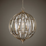 Vicentina 6 Light Sphere Pendant - Gold / Silver by Uttermost - View 3