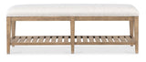 Vineyard Row Bed Bench Beige - Light Brown / White by Hooker Furniture - View 4