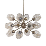 Chet 12 Light Sputnik Chandelier - Light Brown by Uttermost - View 3