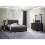 Medici Black 4-piece LED Full Bedroom Set