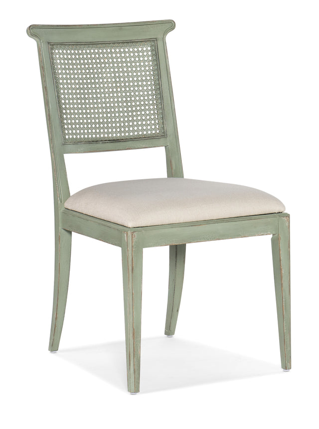 Charleston Upholstered Seat Side Chair (Set of 2) - Green / Beige by Hooker Furniture - View 1