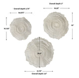 Ocean Gems Wall Decor (Set of 3) Ivory - Beige by Uttermost - View 8