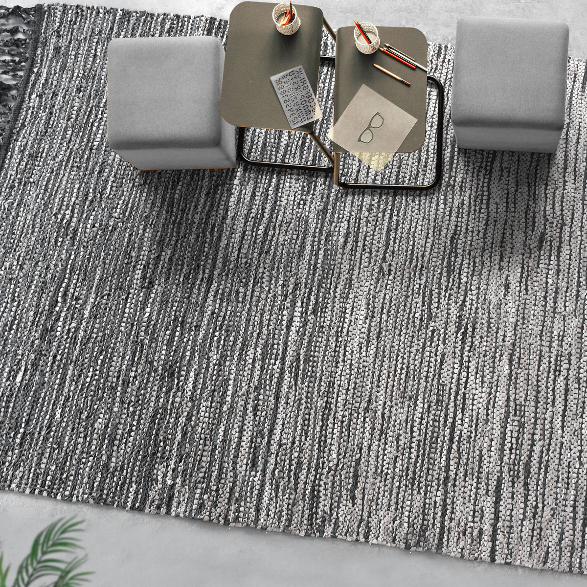 Kirvin Wool 9 X 12 Rug - Dark Gray by Uttermost - View 2