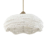 Biddeford 5 Light Beaded Pendant - Gold / White by Uttermost - View 8