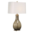 Shyla Dark Glass Table Lamp - White / Bronze by Uttermost - View 1