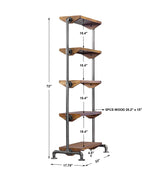 Rhordyn Industrial Etagere - Light Brown by Uttermost - View 8