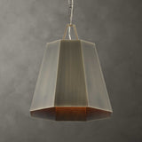 Granada 1 Light Hexagon Pendant - Dark Gray by Uttermost - View 2
