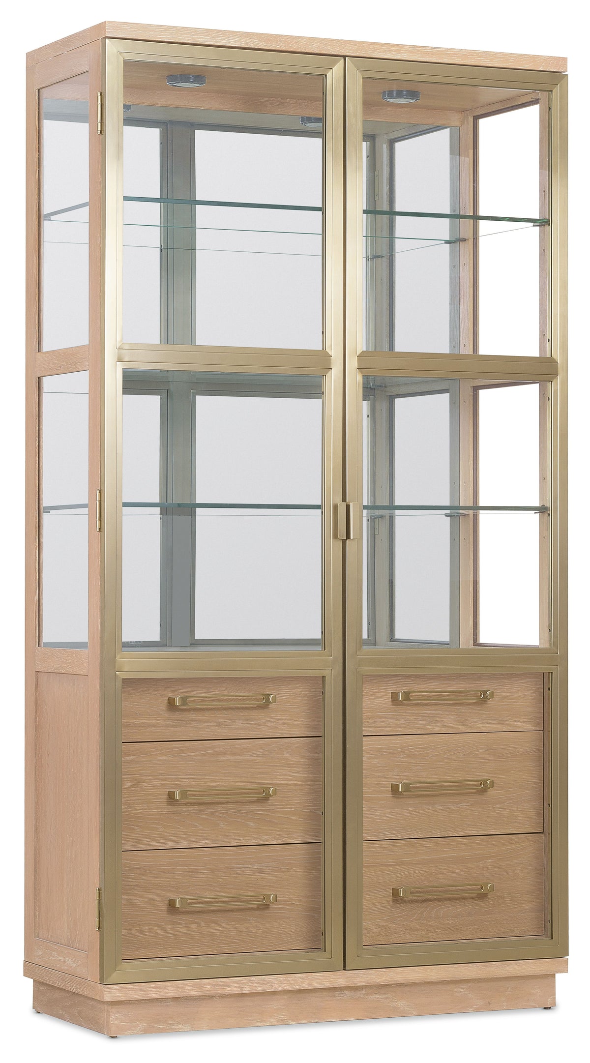 Banyon Bay Display Cabinet Desert Oak - Light Brown by Hooker Furniture - View 4