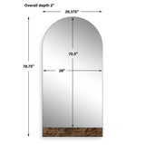 Hanover Marble Arch Mirror Bronze / Brown - Dark Brown by Uttermost - View 7