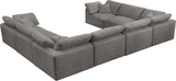 Cozy - Modular Sectional Cloud 8 Piece - Grey - 634Grey - Sec8A - Home Elegance USA - 2